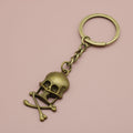 Metal Minimalist Skull Keychain Bag Charm view 6