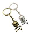 Metal Minimalist Skull Keychain Bag Charm view 5