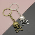 Metal Minimalist Skull Keychain Bag Charm view 1