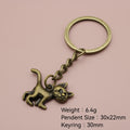 Metal Attitude Cat Keychain Bag Charm Gift For Friends view 2