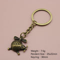 Zinc Alloy Helicopter Shape Keychain Travel Bag Charm Gift view 2