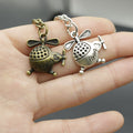 Zinc Alloy Helicopter Shape Keychain Travel Bag Charm Gift view 4