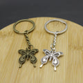 Metal Butterfly Keychain Elegant Bag Charm Key Ring Gift view 4