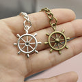 Metal Boat Paddle Keychain Car Bag Charm Gift Ring view 3