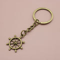 Metal Boat Paddle Keychain Car Bag Charm Gift Ring view 6