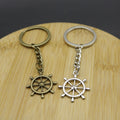 Metal Boat Paddle Keychain Car Bag Charm Gift Ring view 4