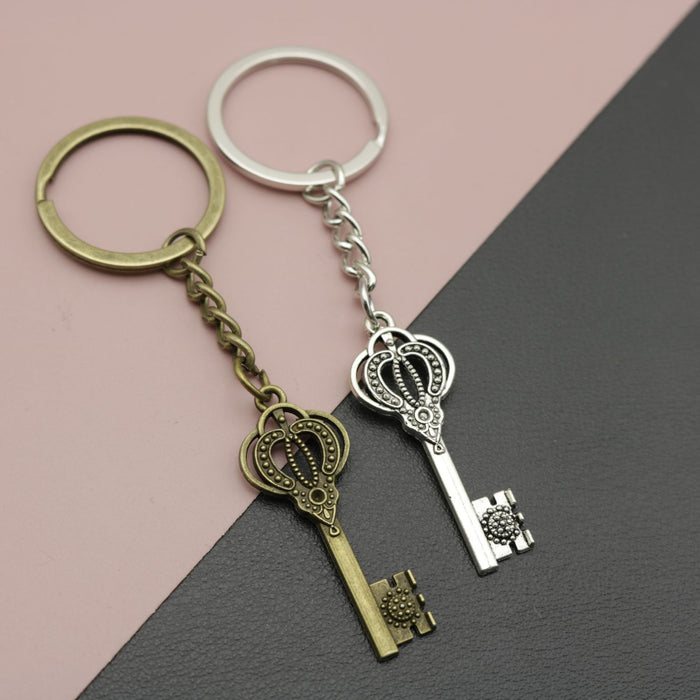 Zinc Alloy Key Shape Keychain Classic Key Ring Gift