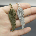 Zinc Alloy Simple Feather Keychain Bag Charm Gift view 3