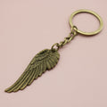 Zinc Alloy Simple Feather Keychain Bag Charm Gift view 6
