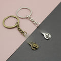 Metal Guitar Shape Keychain Music Gift Key Ring view 1