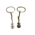 Metal Guitar Shape Keychain Music Gift Key Ring view 5