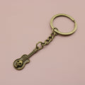 Metal Guitar Shape Keychain Music Gift Key Ring view 6