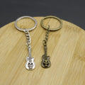 Metal Guitar Shape Keychain Music Gift Key Ring view 4