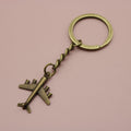 Metal Airplane Shape Keychain Travel Bag Charm Gift view 6