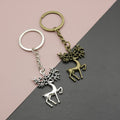 Zinc Alloy Minimal Deer Keychain Bag Charm view 1