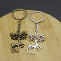 Zinc Alloy Minimal Deer Keychain Bag Charm view 4