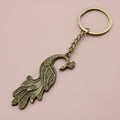 Zinc Alloy Peacock Keychain Bag Charm Gift view 6