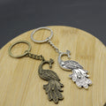 Zinc Alloy Peacock Keychain Bag Charm Gift view 4