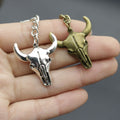 Metal Bull Head Keychain Bag Charm Key Ring view 3