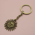 Metal Sun Keychain Bag Charm view 6