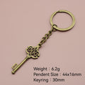 Metal Heart Triangle Keychain Bag Charm Key Ring view 2