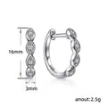 Minimalist Twisted Small Hoop Ear Cuffs, Niche Hip Hop Round Huggie Earrings For Women view 4