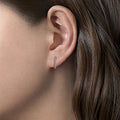 Minimalist Twisted Small Hoop Ear Cuffs, Niche Hip Hop Round Huggie Earrings For Women view 3