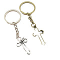 Zinc Alloy Simple Cross Keychain For Bag Charm Gift view 5
