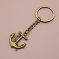 Zinc Alloy Simple Anchor Keychain Key Ring Gift view 6