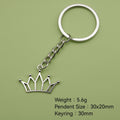 Metal Crown Keychain Key Ring Gift view 2
