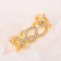 Full Rhinestone Chain Wrap Ring For Women, Luxury Heavywork Statement Finger Ring, Trendy Jewelry view 4