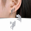 Light Luxury Unique Stud Earrings With Niche Designer European Style For Autumn Winter Women view 1
