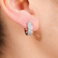Luxury Full Pave Zircon Ear Cuffs For Women, Sparkling European Magazine Style Earrings view 4