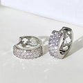 Luxury Full Pave Zircon Ear Cuffs For Women, Sparkling European Magazine Style Earrings view 3