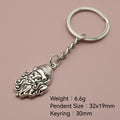 Zinc Alloy Santa Claus Keychain Christmas Holiday Gift view 2