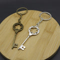 Metal Simple Flower Keychain Floral Bag Charm Gift view 3