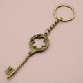 Metal Simple Flower Keychain Floral Bag Charm Gift view 6