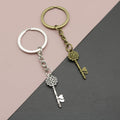 Zinc Alloy Heart Key Shape Keychain Romantic Bag Charm Gift view 1