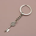 Zinc Alloy Heart Key Shape Keychain Romantic Bag Charm Gift view 4