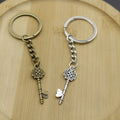 Zinc Alloy Heart Key Shape Keychain Romantic Bag Charm Gift view 2