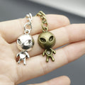 Metal Alien Shape Keychain Novelty Bag Charm Gift view 4