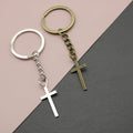 Metal Minimal Cross Keychain Bag Charm Gift For Daily Use view 1