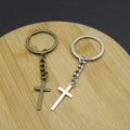 Metal Minimal Cross Keychain Bag Charm Gift For Daily Use view 3