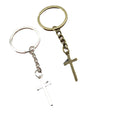 Metal Minimal Cross Keychain Bag Charm Gift For Daily Use view 5