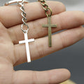 Metal Minimal Cross Keychain Bag Charm Gift For Daily Use view 4