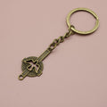 Zinc Alloy Minimalist Cross Keychain Gift Key Ring view 6