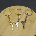 Metal Scissors Keychain Bag Charm Key Ring Gift view 3