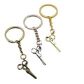 Metal Scissors Keychain Bag Charm Key Ring Gift view 5