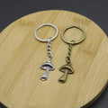 Metal Simple Mushroom Keychain Cute Bag Charm Gift view 3