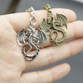 Metal Dragon Keychain Creative Key Ring Gift view 4